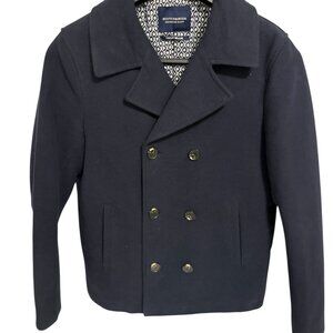 Scotch & Soda Women’s Amsterdam Couture Wool 6 Button Jacket Medium Navy Blue